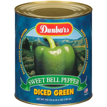 Diced Green Peppers, PK6